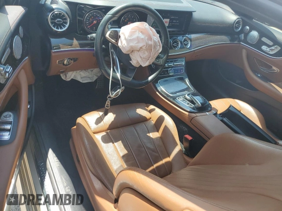 2018 Mercedes-Benz E 400 with VIN WDD1J6FB2JF020039, listed as a Copart auction lot 52329585 with 62,303 mi miles and Salvage Title. Bid and sale history available at DreamBid. Image 8.