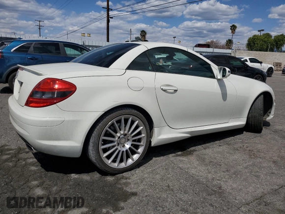 2011 Mercedes-Benz SLK 300 with VIN WDBWK5EA3BF241584, listed as a Copart auction lot 51856215 with 48,775 mi miles and Salvage title. Bid and sale history available at DreamBid. Image 3.