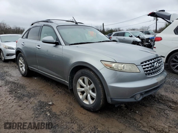 2005 Infiniti FX z VIN JNRAS08W45X205908, wystawiony jako Copart lot #85388704 z przebiegiem 233 492 mil mil oraz Tytuł czysty. Historia ofert i sprzedaży dostępna na DreamBid. Obrazek 4.