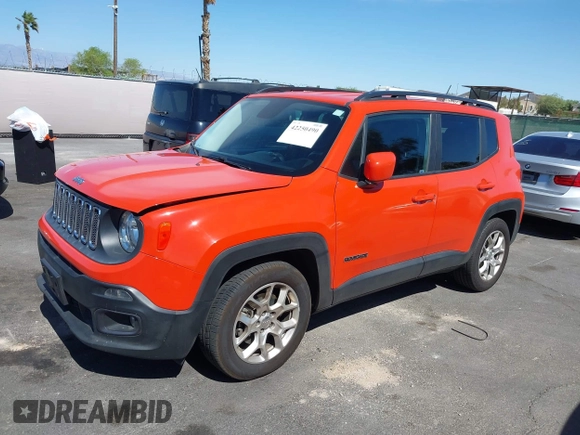 2015 Jeep Renegade Latitude with VIN ZACCJABT7FPC20455, listed as a IAAI auction lot 42250490 with 65,977 mi miles and . Bid and sale history available at DreamBid. Image 6.