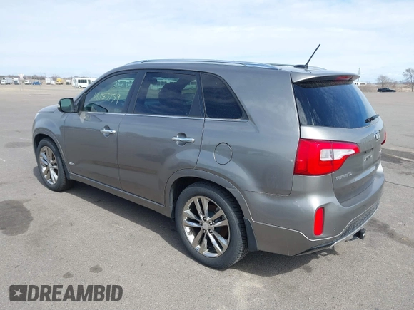 2014 Kia Sorento SX with VIN 5XYKWDA75EG453820, listed as a IAAI auction lot 41883759 with 192,137 mi miles. Bid and sale history available at carsss.com. Image 3.