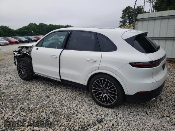 2020 Porsche Cayenne with VIN WP1AA2AY1LDA07598, listed as a Copart auction lot 56995655 with 24,678 mi miles and Salvage title. Bid and sale history available at DreamBid. Image 2.
