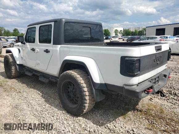 2020 Jeep Gladiator Overland z VIN 1C6HJTFG6LL135872, wystawiony jako Copart lot #59249895 z przebiegiem 113 519 mil mil oraz Czysty tytuł • Clean title. Historia ofert i sprzedaży dostępna na DreamBid. Obrazek 2.