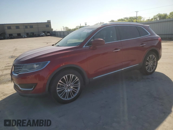 2016 Lincoln MKX Reserve with VIN 2LMTJ6LR9GBL51411, listed as a Copart auction lot 51974655 with 26,018 mi miles and Clean Title. Bid and sale history available at DreamBid. Image 1.