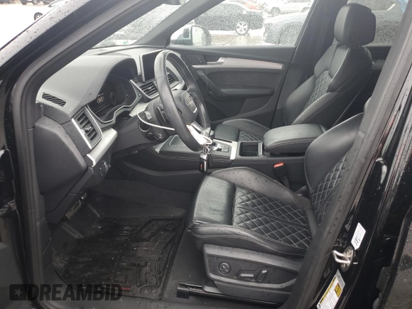 2018 Audi SQ5 Premium Plus with VIN WA1A4AFY4J2108522, listed as a Copart auction lot 43449595 with 76,156 mi miles and Salvage Title. Bid and sale history available at DreamBid. Image 7.