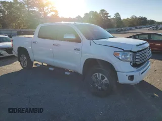 2017 Toyota Tundra Platinum with VIN 5TFAW5F10HX606854, listed as a Copart auction lot 84322634 with 65,668 mi miles and Salvage title. Bid and sale history available at DreamBid. Image 4.