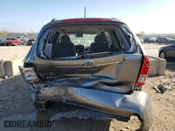2011 Kia Sedona EX with VIN KNDMH4C72B6386804, listed as a Copart auction lot 79738714 with 0 mi miles and Salvage Title. Bid and sale history available at carsss.com. Image 6.