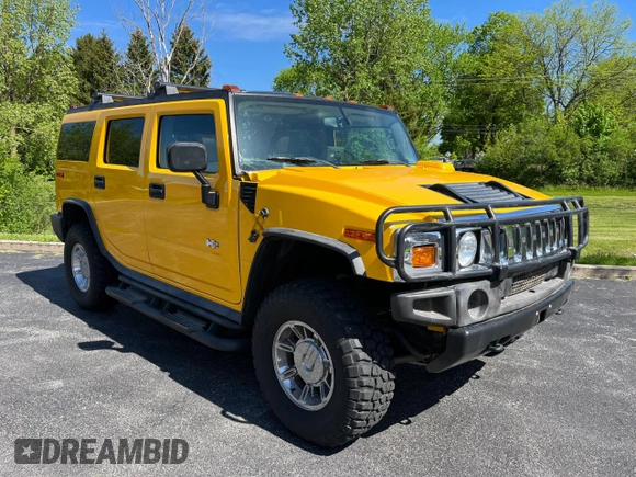 2003 Hummer H2 with VIN 5GRGN23UX3H112710, listed as a Copart auction lot 88229785 with 64,186 mi miles and Salvage Title. Bid and sale history available at carsss.com. Image 1.