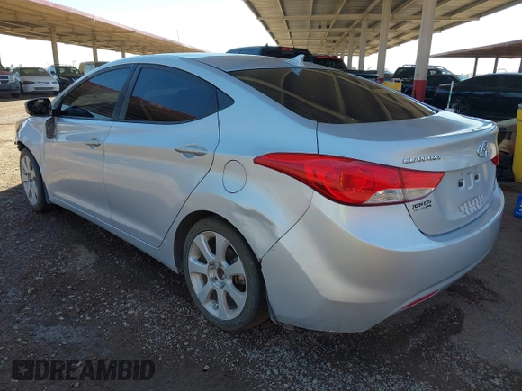 2013 Hyundai Elantra GLS with VIN KMHDH4AE4DU820748, listed as a IAAI auction lot 42398661 with 233,670 mi miles and . Bid and sale history available at DreamBid. Image 3.