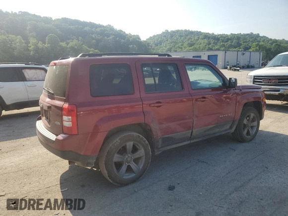 2015 Jeep Patriot High Altitude with VIN 1C4NJRFBXFD272296, listed as a Copart auction lot 62051095 with 118,496 mi miles and Salvage title. Bid and sale history available at DreamBid. Image 3.