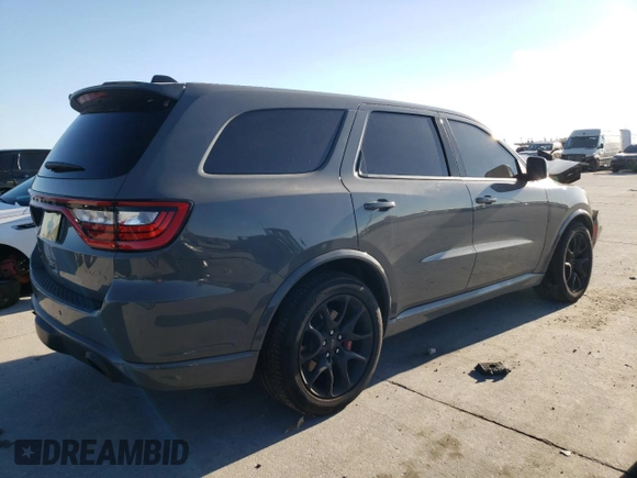 2023 Dodge Durango SRT Hellcat Premium with VIN 1C4SDJH91PC585475, listed as a Copart auction lot 82422984 with 6,195 mi miles and Salvage Title. Bid and sale history available at DreamBid. Image 3.