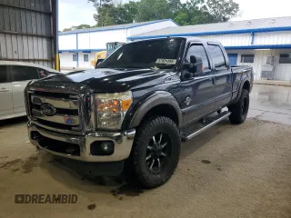 2015 Ford F-250 Lariat with VIN 1FT7W2BT8FED03488, listed as a Copart auction lot 57824395 with 146,100 mi miles and Salvage title. Bid and sale history available at DreamBid. Image 1.