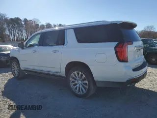 2023 GMC Yukon XL Denali with VIN 1GKS2JKL4PR349768, listed as a Copart auction lot 46332795 with 11,577 mi miles and Salvage Title. Bid and sale history available at DreamBid. Image 2.