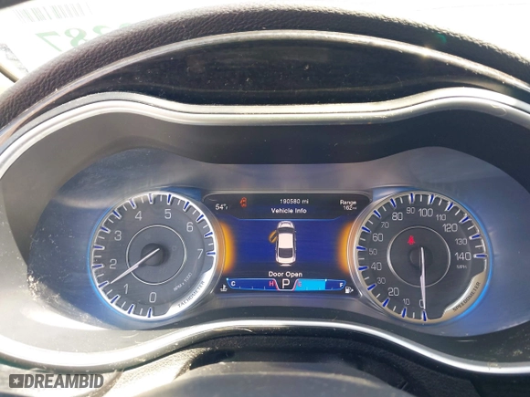 2015 Chrysler 200 C with VIN 1C3CCCEG9FN530575, listed as a IAAI auction lot 41862387 with 190,580 mi miles. Bid and sale history available at carsss.com. Image 7.