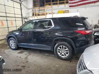 2018 Chevrolet Traverse LS with VIN 1GNERFKWXJJ219180, listed as a Copart auction lot 44424005 with 111,454 mi miles and Salvage Title. Bid and sale history available at carsss.com. Image 2.