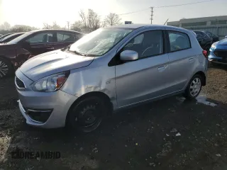 2018 Mitsubishi Mirage ES with VIN ML32A3HJ8JH014965, listed as a Copart auction lot 49686005 with 104,180 mi miles and Salvage title. Bid and sale history available at DreamBid. Image 1.