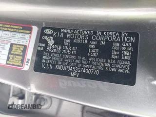 2016 Kia Soul + with VIN KNDJP3A52G7400770, listed as a IAAI auction lot 42105506 with 109,300 mi miles. Bid and sale history available at carsss.com. Image 9.