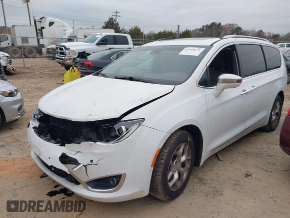 2017 Chrysler Pacifica Limited with VIN 2C4RC1GG2HR704936, listed as a IAAI auction lot 41162671 with 161,422 mi miles and . Bid and sale history available at DreamBid. Image 2.