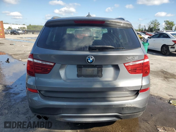 2016 BMW X3 xDrive28i z VIN 5UXWX9C58G0D65409, wystawiony jako Copart lot #56531765 z przebiegiem 110 447 mil mil oraz Szkoda całkowita • Salvage title. Historia ofert i sprzedaży dostępna na DreamBid. Obrazek 6.