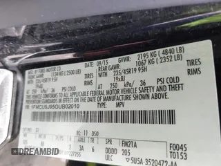2016 Ford Escape Titanium с VIN 1FMCU9J95GUB02010, выставлен на аукционе IAAI как лот 42782457 с пробегом 247 407 миль миль и . История ставок и продаж доступна на DreamBid. Изображение 9.