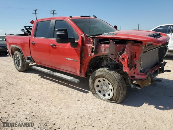 2024 Chevrolet Silverado 2500HD Custom with VIN 2GC4YME76R1144693, listed as a Copart auction lot 71013384 with 25,120 mi miles and Salvage Title. Bid and sale history available at carsss.com. Image 4.