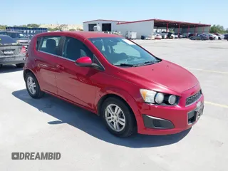 2013 Chevrolet Sonic LT with VIN 1G1JC6SG1D4198054, listed as a IAAI auction lot 41982708 with 157,789 mi miles. Bid and sale history available at carsss.com. Image 1.