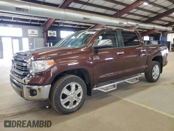2017 Toyota Tundra Platinum with VIN 5TFAY5F1XHX653027, listed as a Copart auction lot 53504875 with 167,825 mi miles and Clean title. Bid and sale history available at DreamBid. Image 1.