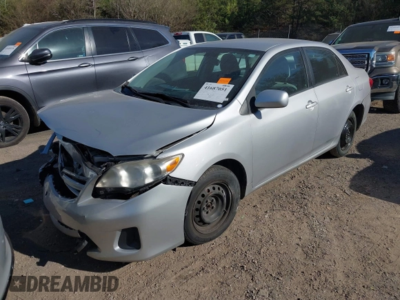 2011 Toyota Corolla L with VIN 2T1BU4EE1BC727312, listed as a IAAI auction lot 41687051 with 154,359 mi miles. Bid and sale history available at carsss.com. Image 2.