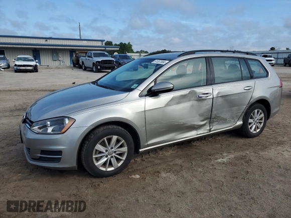 2017 Volkswagen Golf SportWagen S with VIN 3VWC17AU2HM504088, listed as a Copart auction lot 61307584 with 108,426 mi miles and Salvage Title. Bid and sale history available at carsss.com. Image 1.
