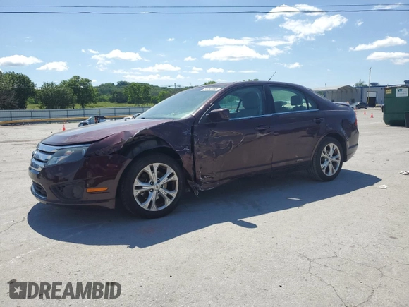 2012 Ford Fusion SE with VIN 3FAHP0HA2CR347903, listed as a Copart auction lot 58095995 with 122,913 mi miles and Clean title. Bid and sale history available at DreamBid. Image 1.