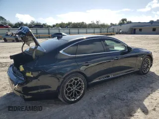2021 Genesis G80 2.5T with VIN KMTGB4SC5MU046866, listed as a Copart auction lot 76997434 with 68,111 mi miles and Salvage Title. Bid and sale history available at carsss.com. Image 3.