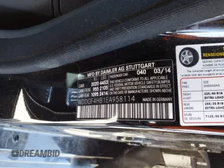 2014 Mercedes-Benz C-Class C 250 Sport with VIN WDDGF4HB1EA958114, listed as a IAAI auction lot 42101249 with 85,100 mi miles. Bid and sale history available at carsss.com. Image 9.