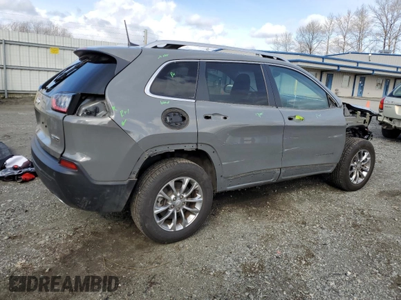 2021 Jeep Cherokee 80th Anniversary with VIN 1C4PJMMX9MD233738, listed as a Copart auction lot 49643365 with 10,096 mi miles and Salvage Title. Bid and sale history available at carsss.com. Image 3.
