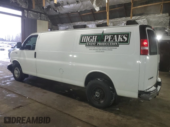 2017 Chevrolet Express Cargo Van with VIN 1GCZGHFG0H1347453, listed as a Copart auction lot 87755795 with 131,831 mi miles and Salvage Title. Bid and sale history available at carsss.com. Image 2.