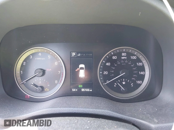 2016 Hyundai Tucson Eco with VIN KM8J3CA2XGU103017, listed as a IAAI auction lot 41897807 with 95,722 mi miles. Bid and sale history available at carsss.com. Image 7.
