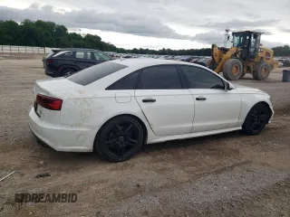 2016 Audi A6 Premium Plus with VIN WAUGFAFC1GN019459, listed as a Copart auction lot 58952325 with 127,025 mi miles and Clean title. Bid and sale history available at DreamBid. Image 3.