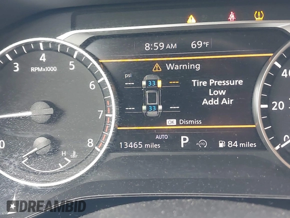 2024 Nissan Pathfinder SV with VIN 5N1DR3BC6RC240547, listed as a IAAI auction lot 42257858 with 13,465 mi miles and . Bid and sale history available at DreamBid. Image 15.