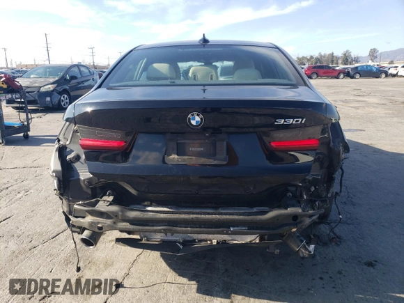 2020 BMW 3 Series 330i with VIN 3MW5R1J0XL8B12117, listed as a Copart auction lot 42361235 with 72,406 mi miles and Salvage Title. Bid and sale history available at carsss.com. Image 6.