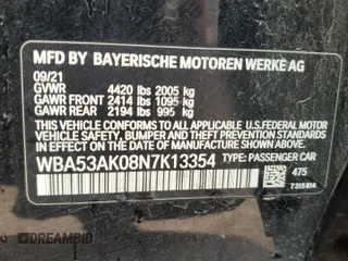 2022 BMW 2 Series 228i with VIN WBA53AK08N7K13354, listed as a Copart auction lot 49473575 with 82,597 mi miles and Clean Title. Bid and sale history available at carsss.com. Image 12.