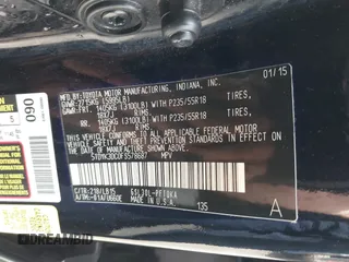 2015 Toyota Sienna XLE с VIN 5TDYK3DC0FS578687, выставлен на аукционе IAAI как лот 42205890 с пробегом 260 765 миль миль и . История ставок и продаж доступна на DreamBid. Изображение 9.