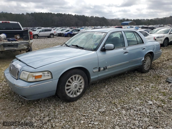 2009 Mercury Grand Marquis LS with VIN 2MEHM75V29X634556, listed as a Copart auction lot 48925725 with 91,643 mi miles and Salvage Title. Bid and sale history available at carsss.com. Image 1.