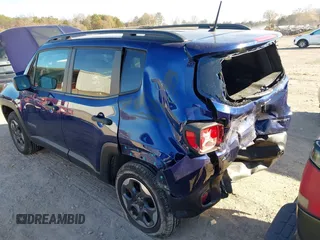 2017 Jeep Renegade Sport with VIN ZACCJBAB4HPG49795, listed as a IAAI auction lot 41017099 with 78,348 mi miles and . Bid and sale history available at carsss.com. Image 6.