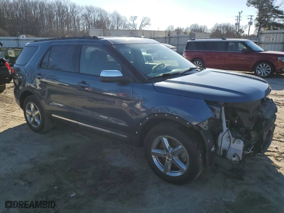 2019 Ford Explorer XLT with VIN 1FM5K7DH0KGA69575, listed as a Copart auction lot 41426555 with 43,201 mi miles and Salvage Title. Bid and sale history available at carsss.com. Image 4.