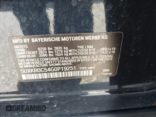 2016 BMW X5 xDrive35i with VIN 5UXKR0C54G0P19251, listed as a IAAI auction lot 41724798 with 87,824 mi miles. Bid and sale history available at carsss.com. Image 9.