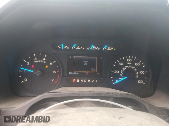 2016 Ford F-150 XLT with VIN 1FTEX1EP4GKE08352, listed as a Copart auction lot 58501905 with 199,488 mi miles and Clean title. Bid and sale history available at DreamBid. Image 9.