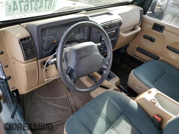 2000 Jeep Wrangler Sahara with VIN 1J4FA59S6YP739265, listed as a Copart auction lot 87437674 with 208,638 mi miles and Clean title. Bid and sale history available at DreamBid. Image 8.