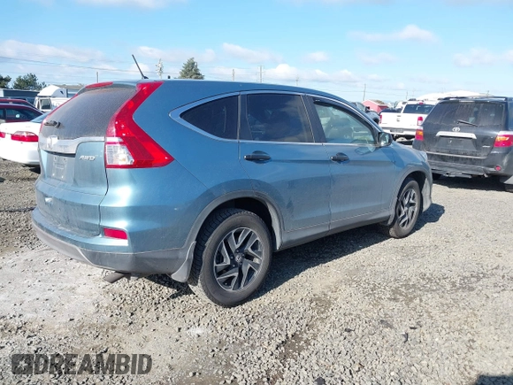 2016 Honda CR-V SE with VIN 2HKRM4H44GH656502, listed as a IAAI auction lot 41725344 with 44,783 mi miles and . Bid and sale history available at carsss.com. Image 4.