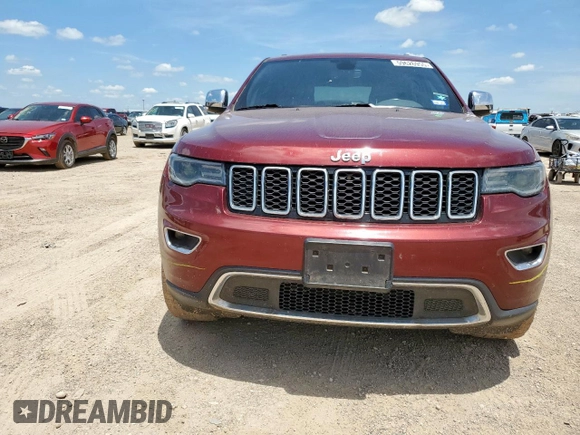 2020 Jeep Grand Cherokee Limited with VIN 1C4RJFBG7LC267074, listed as a Copart auction lot 59626955 with 130,464 mi miles and Salvage title. Bid and sale history available at DreamBid. Image 5.