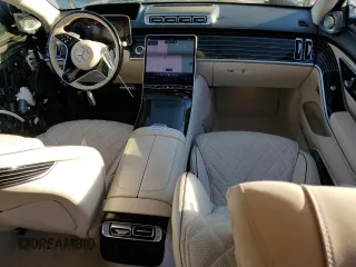2023 Mercedes-Benz S 580 with VIN W1K6G7GB3PA203111, listed as a Copart auction lot 46899145 with 10,445 mi miles and Salvage Title. Bid and sale history available at DreamBid. Image 8.