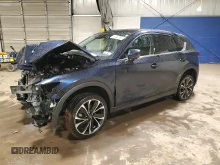 2022 Mazda CX-5 2.5 S Premium Plus Package with VIN JM3KFBEM1N1562125, listed as a Copart auction lot 47749765 with 46,019 mi miles and Salvage Title. Bid and sale history available at carsss.com. Image 1.